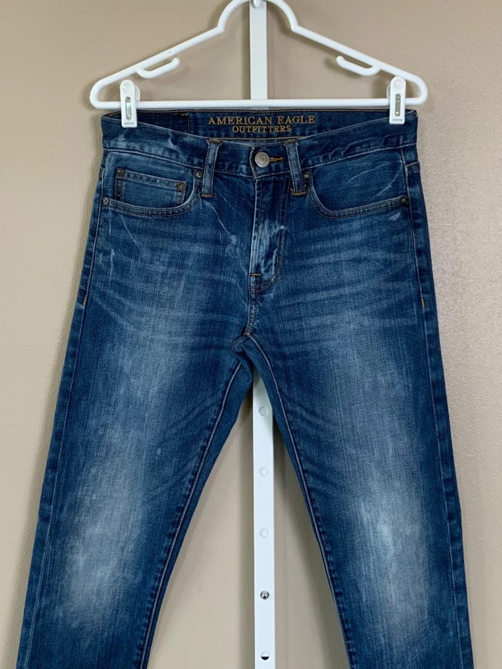 American Eagle Distressed Wash Slim Jeans